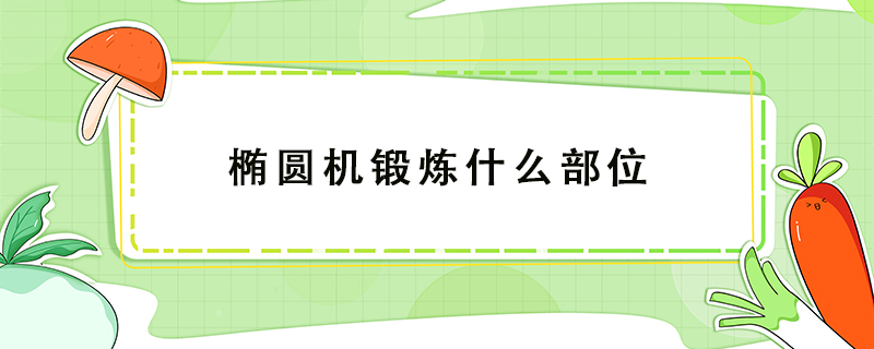 椭圆机锻炼什么部位